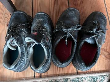 2 paar werkschoenen maat 39 en 41 - stalen neus beschikbaar voor biedingen