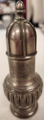 Vintage zilveren peperstrooier - 12cm, Ophalen of Verzenden
