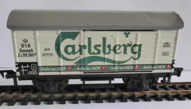 Fleischmann koelwagen Carlsberg - blikken uitvoering- 5025, Hobby en Vrije tijd, Modeltreinen | H0, Gebruikt, Wagon, Gelijkstroom