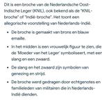 KNIL INSIGNE NEDERLANDS INDIË, Verzamelen, Ophalen of Verzenden, Landmacht, Nederland, Embleem of Badge