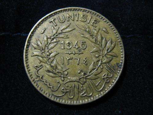 Tunesie 1 Franc 1945, WW2 #f14, Postzegels en Munten, Munten | Afrika, Losse munt, Overige landen, Verzenden