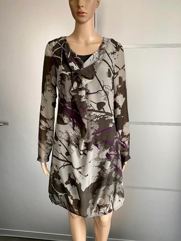 F1068 Sandwich maat 36=S jurk jurkje tuniek grijs blouse beschikbaar voor biedingen