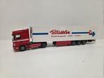 Tekno Scania 144 koeloplegger Blättler, Hobby en Vrije tijd, Modelauto's | 1:50, ., Zo goed als nieuw, ., Ophalen of Verzenden