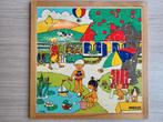 Vintage Educo schoolpuzzel thema buiten / zomer, Ophalen of Verzenden, 10 tot 50 stukjes, Gebruikt, 4 tot 6 jaar