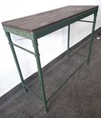 stoere industriele design muurtafel sidetable bureau metaal, Ophalen, Gebruikt, 50 tot 100 cm, Metaal
