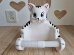 Prachtige Zeldzame Vintage Wc Toilet rolhouder Poes Kat, Verzamelen, Verzenden, Zo goed als nieuw, Hond of Kat, Beeldje of Figuurtje