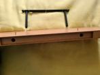 Wandplank met zwarte steunen, Ophalen of Verzenden, Gebruikt