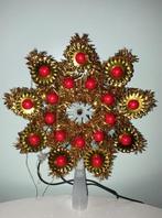 Vintage kerstster-piek met verlichting, Diversen, Kerst, Ophalen of Verzenden, Zo goed als nieuw