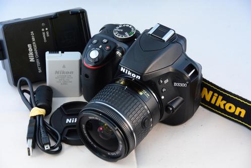 Nikon D3300 met AF-P 18-55mm kitlens ALS NIEUW 6011 CLICKS, Audio, Tv en Foto, Fotocamera's Digitaal, Zo goed als nieuw, Spiegelreflex