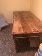 Houten Eettafel - Robuust en Karaktervol, Huis en Inrichting, Tafels | Eettafels, Gebruikt, Eikenhout, 150 tot 200 cm, Vier personen