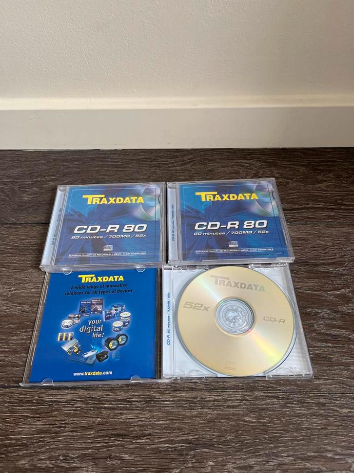 Traxdata CD-R 52x, Computers en Software, Beschrijfbare discs, Nieuw, Ophalen of Verzenden