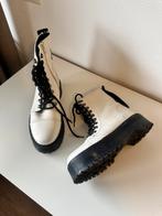 Bronx veter enkellaarzen maat 39 room wit  leer, Ophalen of Verzenden, Zo goed als nieuw, Wit