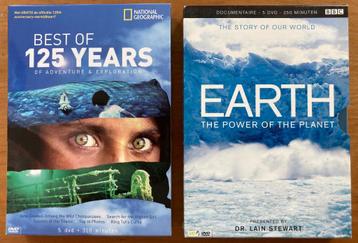 10 DVD's totaal ruim 9 uur prachtige natuurfilms van BBC/NGF beschikbaar voor biedingen
