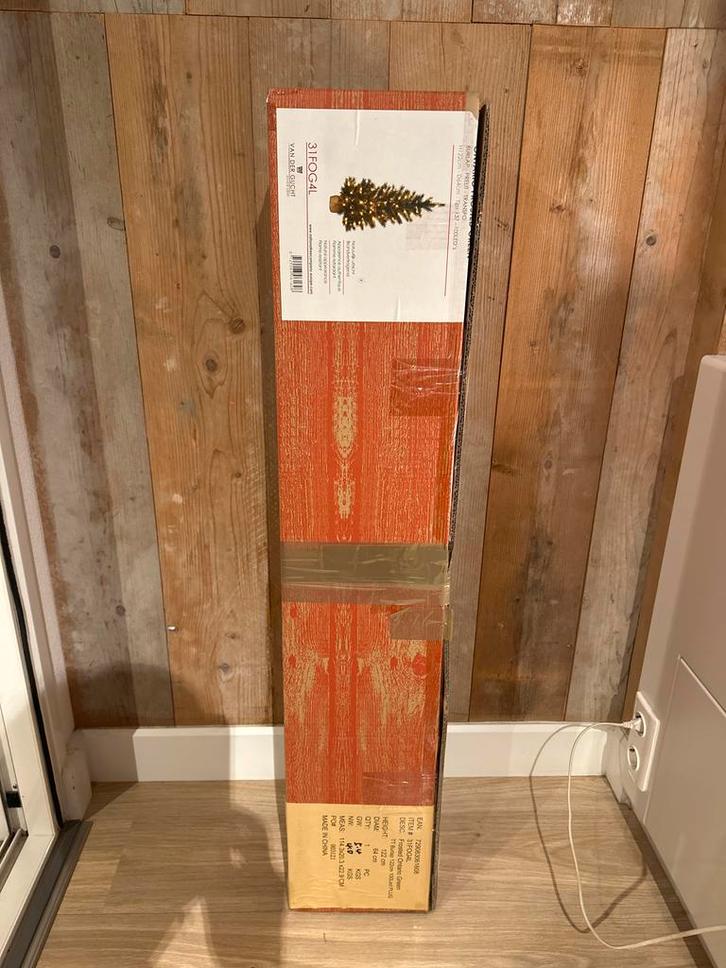 Kunstkerstboom met LED Van der Gucht, hoogte 122 cm, Diversen, Kerst, Zo goed als nieuw, Ophalen of Verzenden