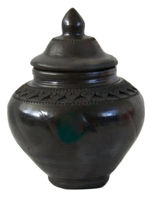 Urn bruin Reliëf ( Verdeel urn ), Huis en Inrichting, Woonaccessoires | Overige, Nieuw, Ophalen of Verzenden