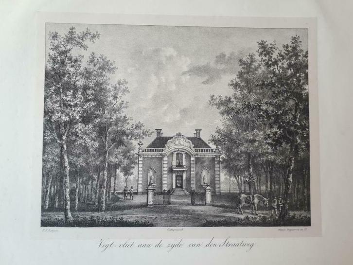 20 / Breukelen    Vechtvliet  Litho 1836  vrij zeldzaam, Antiek en Kunst, Kunst | Litho's en Zeefdrukken, Ophalen of Verzenden