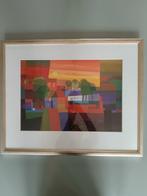 Ton Schulten ingelijste print met passe partout, Antiek en Kunst, Ophalen