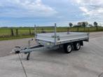 Saris plateau aanhanger tandemas 2000kg 305x170 nieuwstaat, Ophalen, Zo goed als nieuw