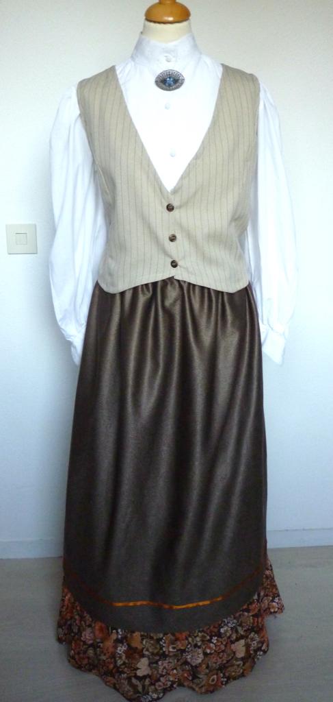 620 (NIEUW) DICKENS FESTIJN BEIGE STREEP GILET (VESTJE), Kleding | Dames, Ophalen of Verzenden, Nieuw