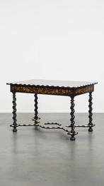 Sierlijke antieke 19e eeuwse Hollandse marqueterie tafel, Ophalen