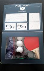 HEMA, mini ping-pong dinertable tafeltennisset, vanaf 5 jaar, Ophalen of Verzenden, Nieuw, Net, Batje(s) of Balletje(s)