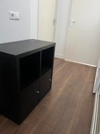 KALLAX - open kast - zwartbruin - 77x77cm, Ophalen, Met deur(en), 50 tot 100 cm, Zo goed als nieuw