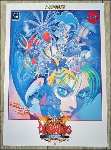DARKSTALKERS Capcom Retro Arcade Art Kunst Game Poster beschikbaar voor biedingen