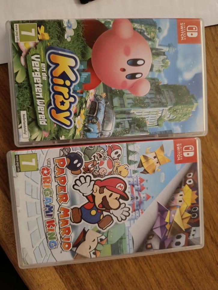 Kirby paper mario, Spelcomputers en Games, Games | Nintendo Switch, Zo goed als nieuw, Platform, 1 speler, Vanaf 7 jaar, Ophalen