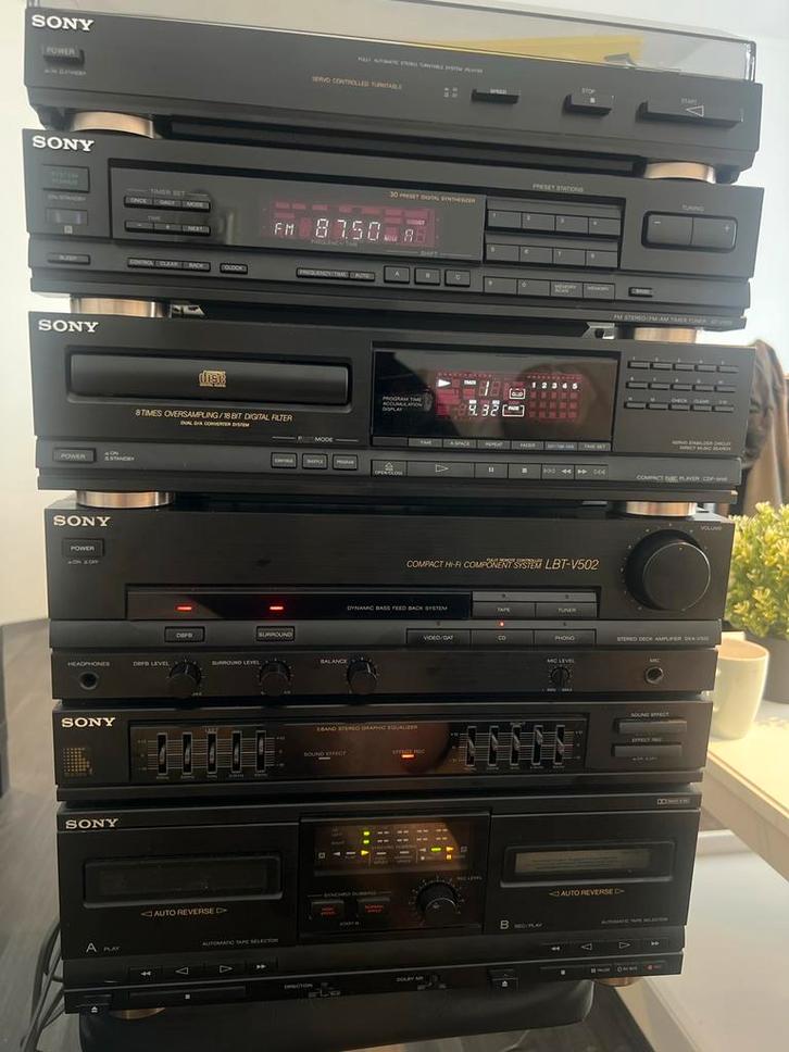 Sony Stereo Set - Vintage, Audio, Tv en Foto, Stereo-sets, Gebruikt, Cassettedeck, Sony, Losse componenten, Ophalen