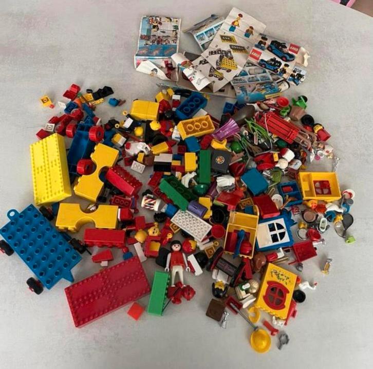 Lego en playmobil fabuland vintage en modern, Kinderen en Baby's, Speelgoed | Duplo en Lego, Gebruikt, Lego, Losse stenen, Ophalen of Verzenden