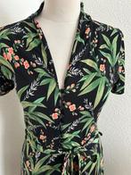 King Louie maat L tropische bloemen Emmy jurk 2842, Maat 42/44 (L), Ophalen of Verzenden, Zo goed als nieuw, Knielengte