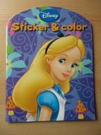 Disney kleurboek sticker & color met Alice, Bambi, Lady en, Ophalen of Verzenden, Overige figuren, Nieuw, Beeldje of Figuurtje
