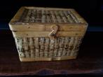 Vintage Chinees Bamboe Mandje - Handgemaakt -, Ophalen of Verzenden