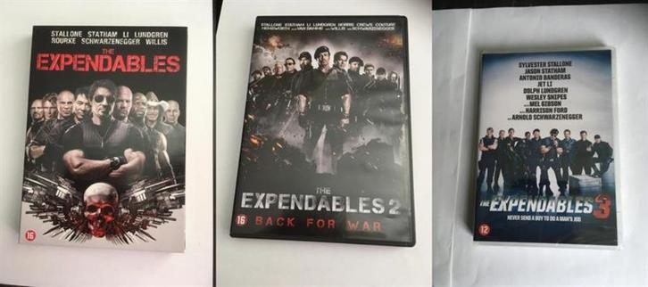 the expendables 1 2 3 dvd stallone statham, Cd's en Dvd's, Dvd's | Actie, Vanaf 16 jaar, Ophalen of Verzenden