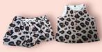 T-shirt ( plus-size) met short met luipaardprint, Kleding | Dames, Grote Maten, Overige typen, Overige kleuren, Nieuw, Ophalen of Verzenden