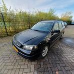 Opel Astra 1.6 8V St.wgn. 2004 Zwart, Auto's, Opel, 47 €/maand, Origineel Nederlands, Te koop, 5 stoelen