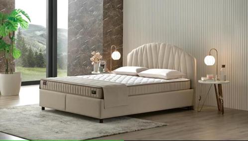 3-delig beddenset inclusief: hoofdsteun, boxspring en matras, Huis en Inrichting, Slaapkamer | Bedden, Nieuw, Tweepersoons, 160 cm