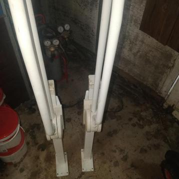 linido invalide toilet steunen met handycare vloerzuilen wit beschikbaar voor biedingen