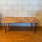 Salontafel Suar – stalen poten - 130 x 60 cm - Bij TTM Wonen, 100 tot 150 cm, Www.ttmwonen.nl, Nieuw, Landelijk