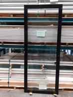 Aluminium kaderdeur met kozijn, Gebruikt, Deurkozijn, Metaal, Inclusief glas