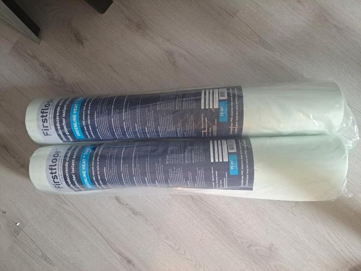 NIEUW ondervloer voor klik pvc en vloerverwarming samen 30m², Huis en Inrichting, Stoffering | Behang, 25 tot 50 m², Ophalen