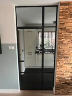 Stalen panelen met glas, incl. deur, Doe-het-zelf en Verbouw, Deuren en Horren, Ophalen, Gebruikt, Binnendeur, Glas
