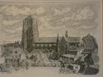 ets Sint Jans-basiliek in Oosterhout door Piet Stals, Antiek en Kunst, Kunst | Etsen en Gravures, Ophalen of Verzenden