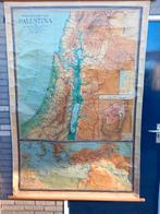 schoolkaart wandkaart van Palestina  **VERZ/OPH**, Antiek en Kunst, Ophalen, Aardrijkskunde