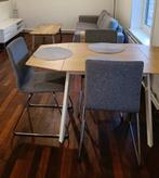 Stoelen ikea met buisframe, Huis en Inrichting, Stoelen, Ophalen, Gebruikt, Ikea, Scandinavisch, midcentury, Grijs