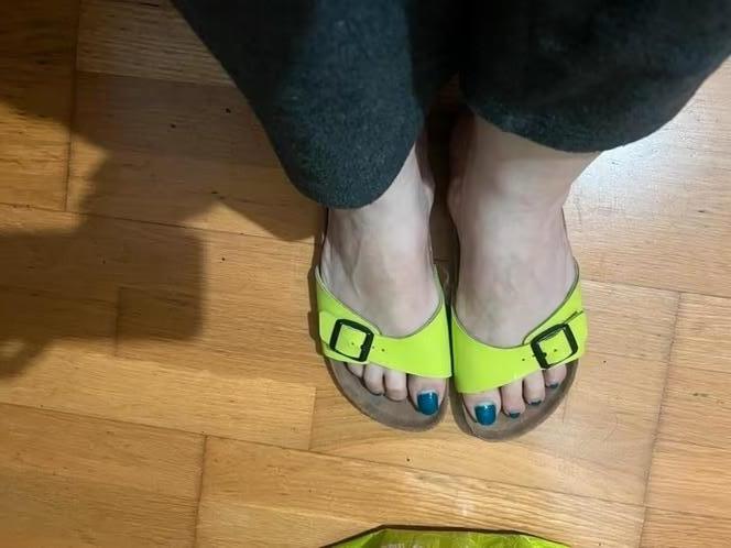 BIRKENSTOCK MADRID GEEL 36 NU GRATIS VERZENDING VIA POST, Slippers, Birkenstock 36, Verzenden, Geel