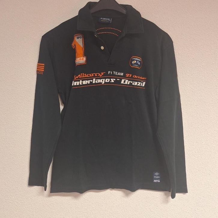 McGregor heren shirt lm, (F1) Williams, zwart, XXL, Kleding | Heren, T-shirts, Zo goed als nieuw, Maat 56/58 (XL), Zwart, Ophalen of Verzenden