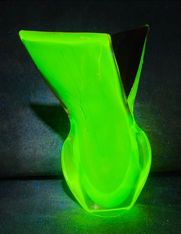 Sommerso Murano Vaas - Uniek Design Glasobject Art Deco Stij beschikbaar voor biedingen