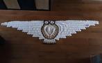 Gehaakte Omslagdoek Uil - Handgemaakt, Ophalen of Verzenden, Nieuw, Wit