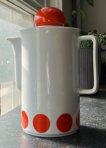 Fifties vrolijke koffiepot 1 ltr. beschikbaar voor biedingen